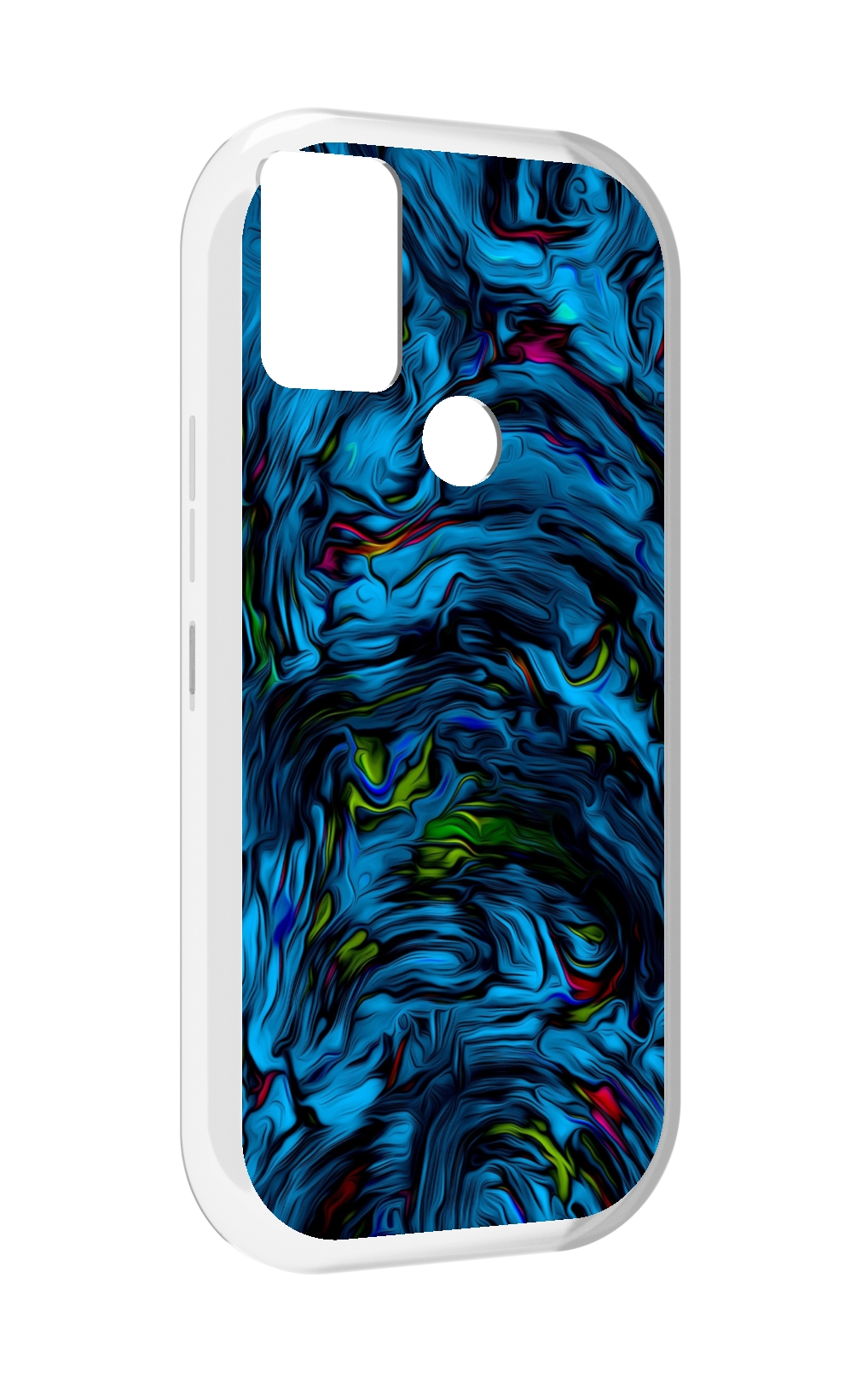 

Чехол MyPads голубая краска в темноте для UMIDIGI A9, Прозрачный, Tocco