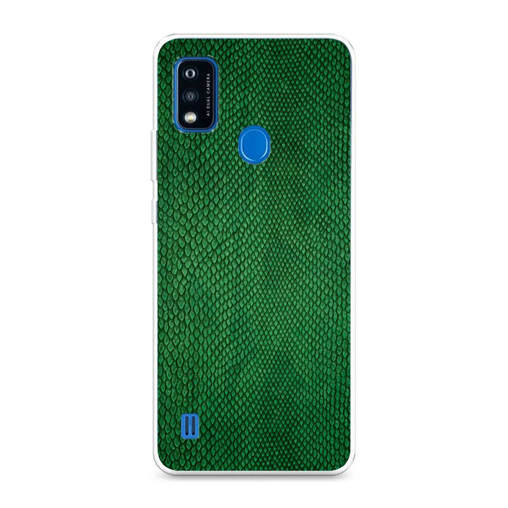 

Чехол Awog на ZTE Blade A51 / ЗТЕ Блэйд A51 "Изумрудная змея", Разноцветный, 134550-3