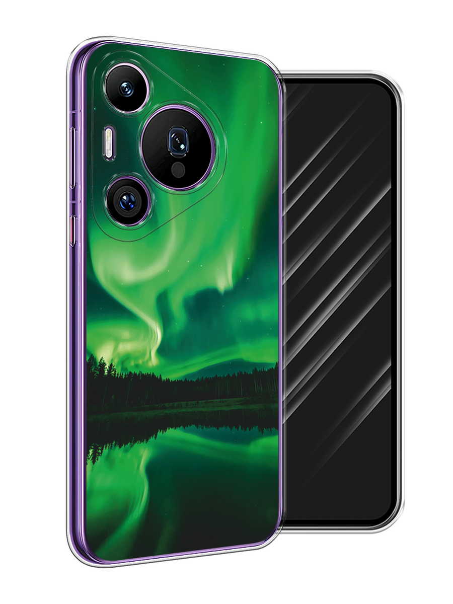 

Чехол Awog на Huawei Pura 70 Pro/70 Pro Plus "Ночные пейзажи 7", Зеленый;черный, 6124150-1