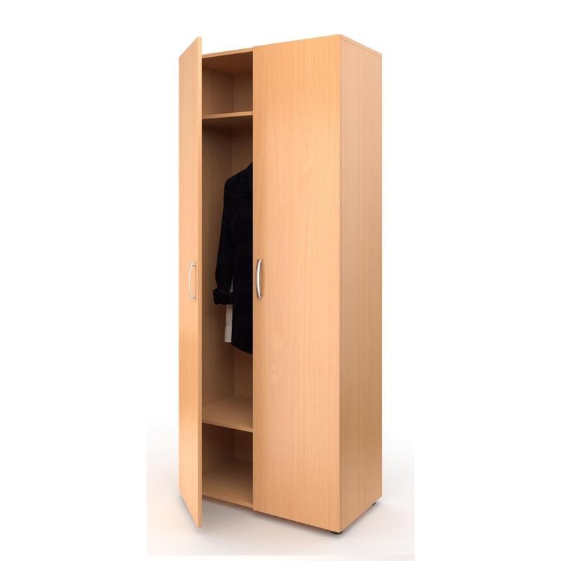 фото Мебель для школы met_школа шкаф для одежды широкий 80x42x195 бук noname