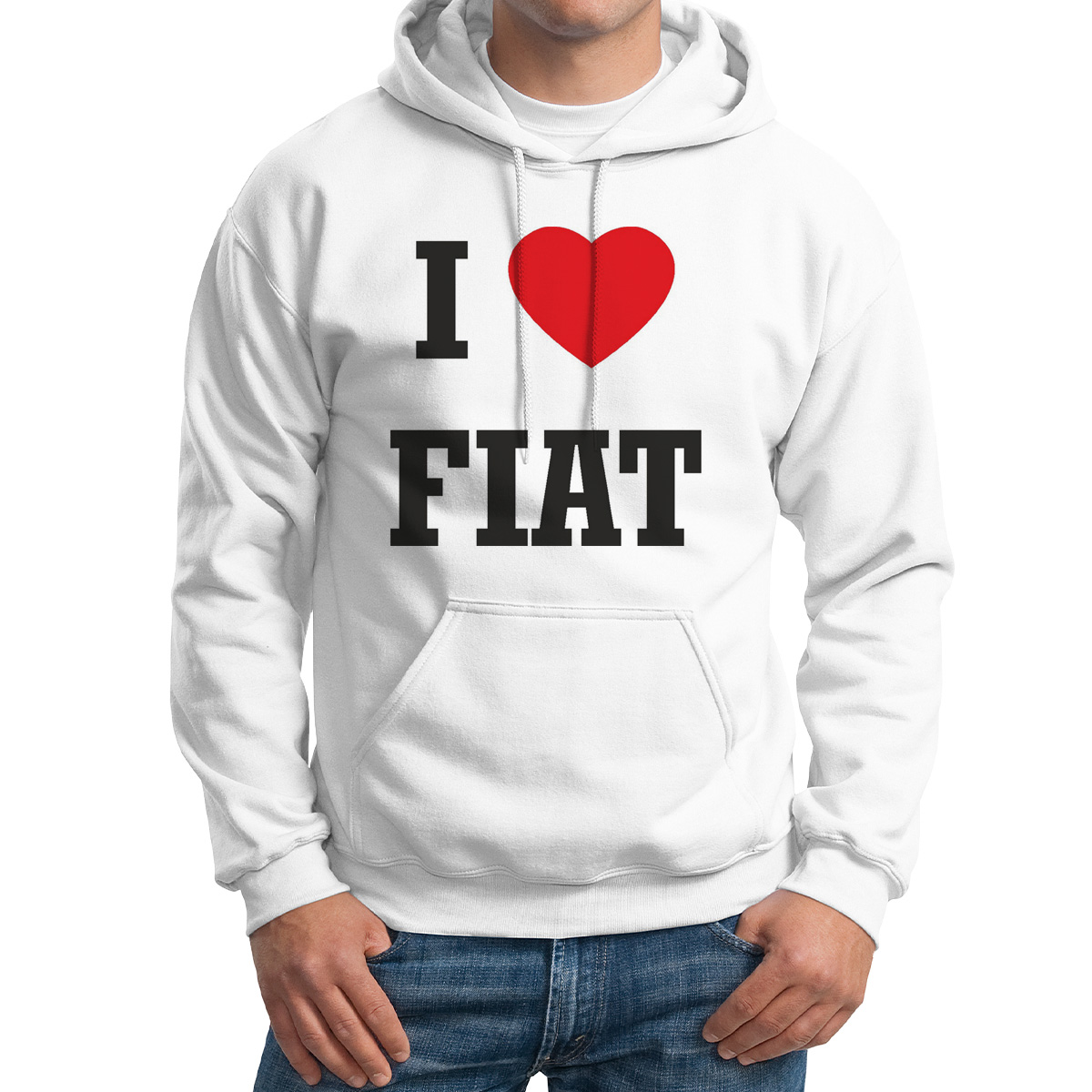 

Худи унисекс CoolPodarok Авто I love Fiat белое 48 RU, M0111451