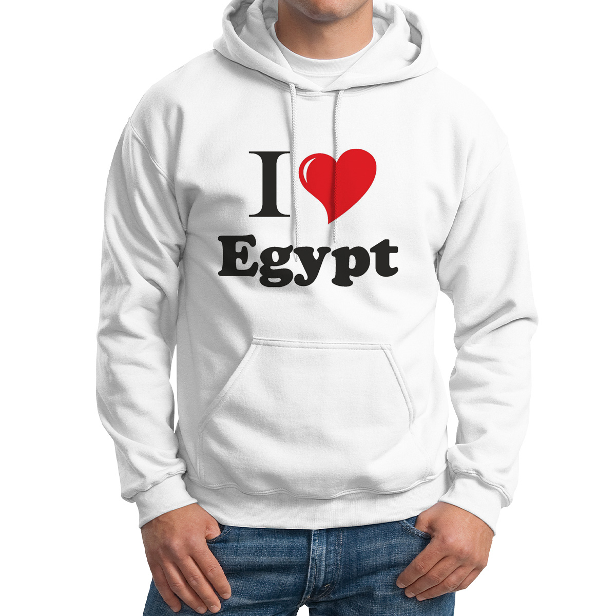 фото Худи унисекс coolpodarok путешествия i love egypt белое 48 ru