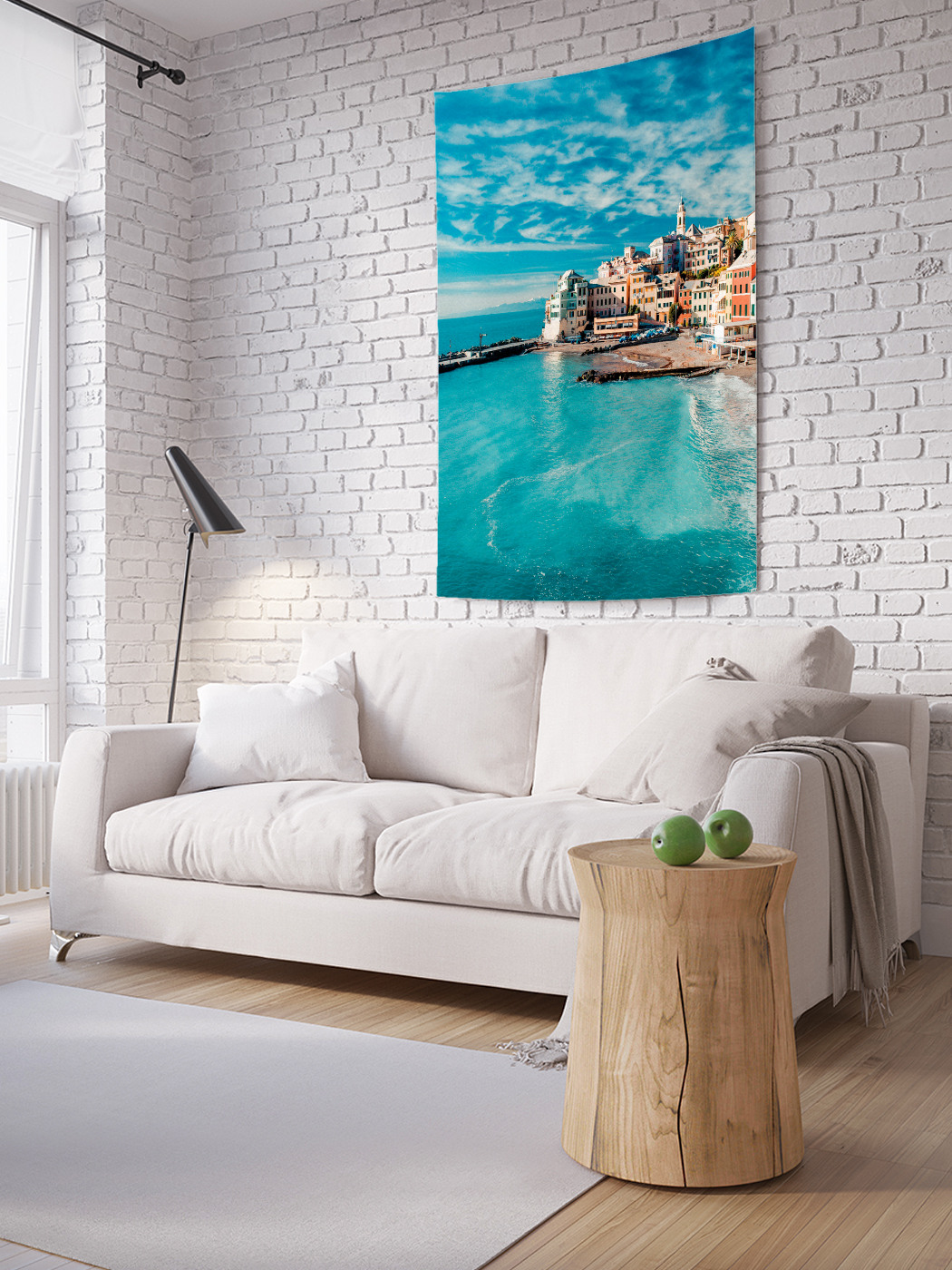 

Вертикальное фотопанно на стену JoyArty Город на пляже 150x200 см, Город на пляже