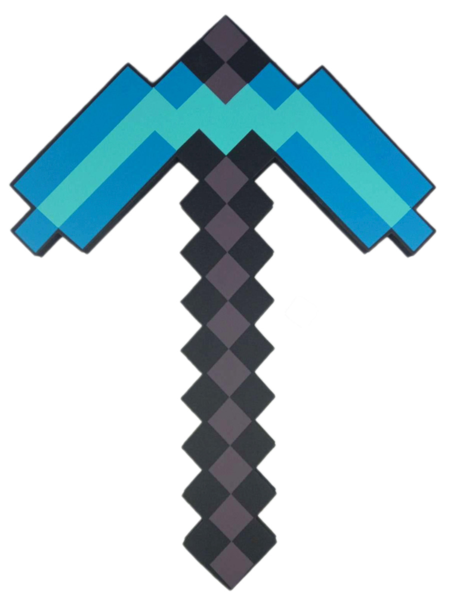 Оружие игрушечное StarFriend Алмазная кирка Майнкрафт Minecraft светлая, 45 см сувенирное оружие топор кирка из игры длина 21 5 см
