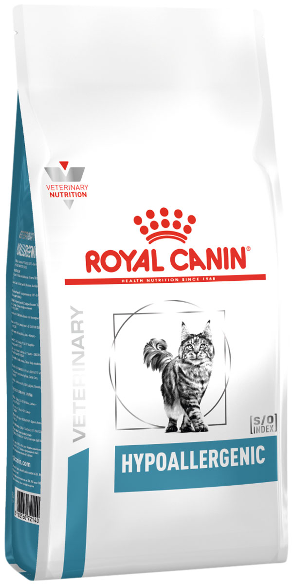 Сухой корм для кошек ROYAL CANIN Hypoallergenic, при пищевой непереносимости, 2,5кг