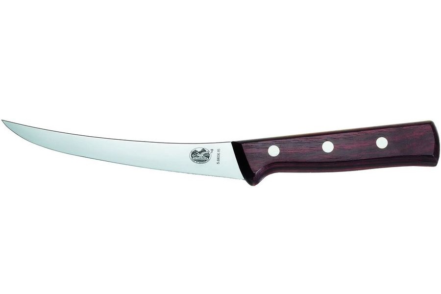 

Нож кухонный Victorinox 5.6606.15 стальной обвалочный лезв.150мм прямая заточка коричневый