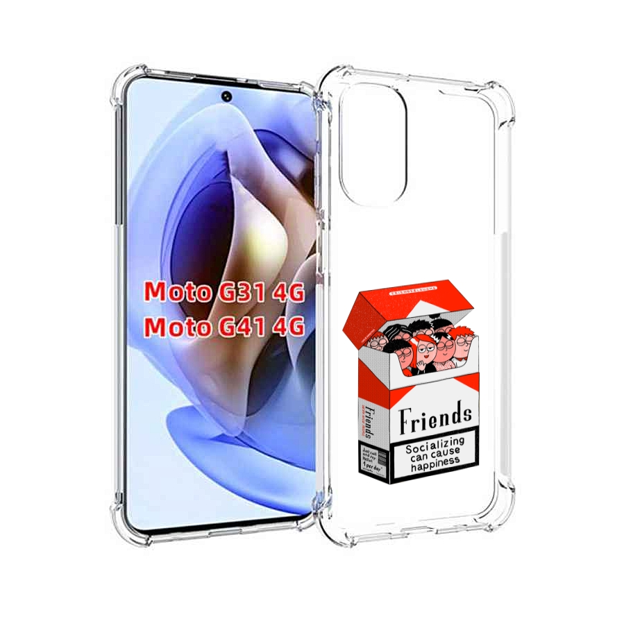 

Чехол MyPads друзья для Motorola Moto G31 4G / G41 4G, Прозрачный, Tocco