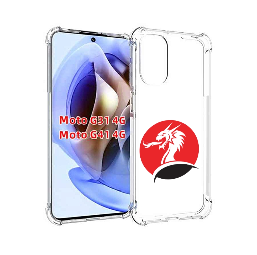

Чехол MyPads дракон-рисунок для Motorola Moto G31 4G / G41 4G, Прозрачный, Tocco