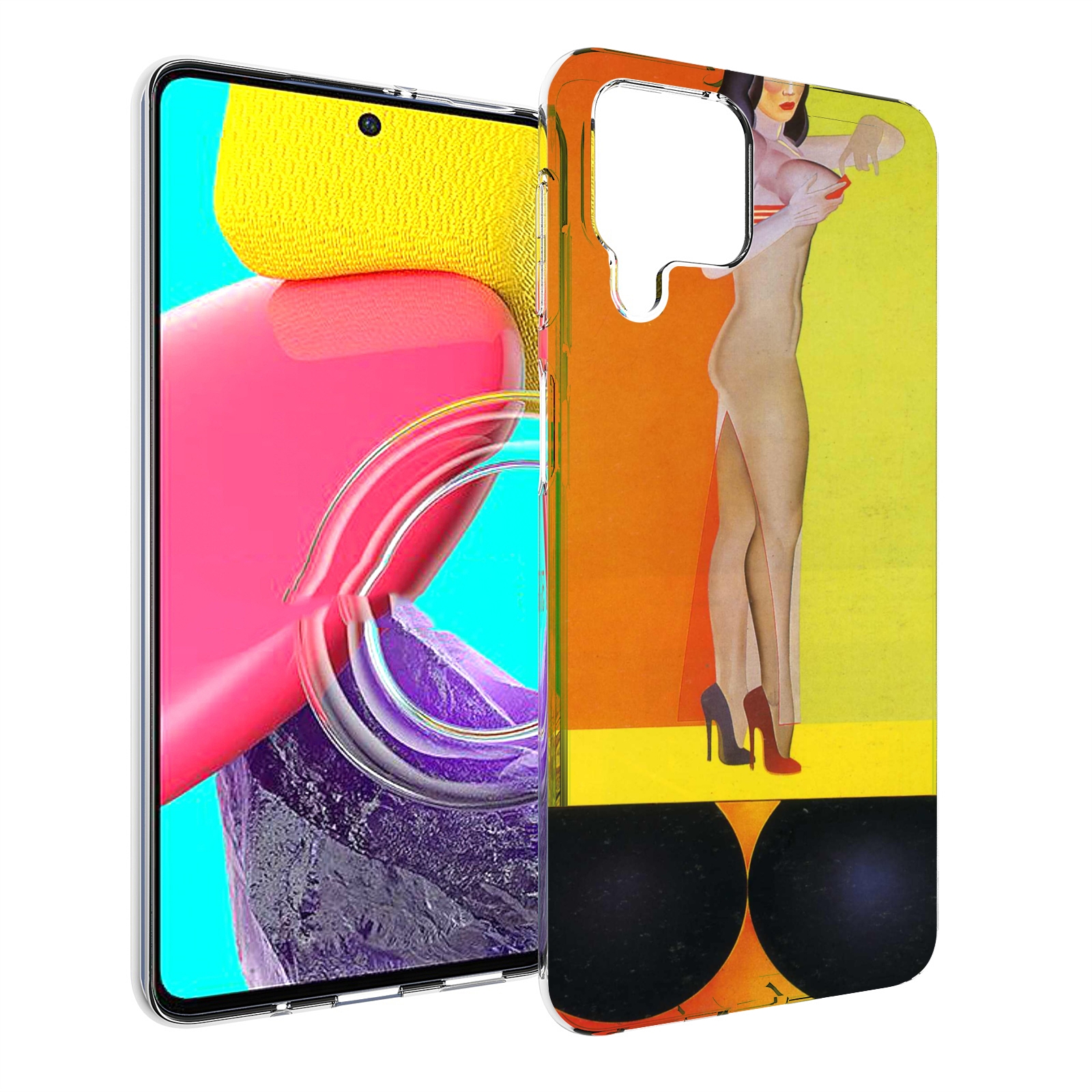 

Чехол MyPads девушка на шарах женский для Samsung Galaxy M53 (SM-M536), Прозрачный, Tocco
