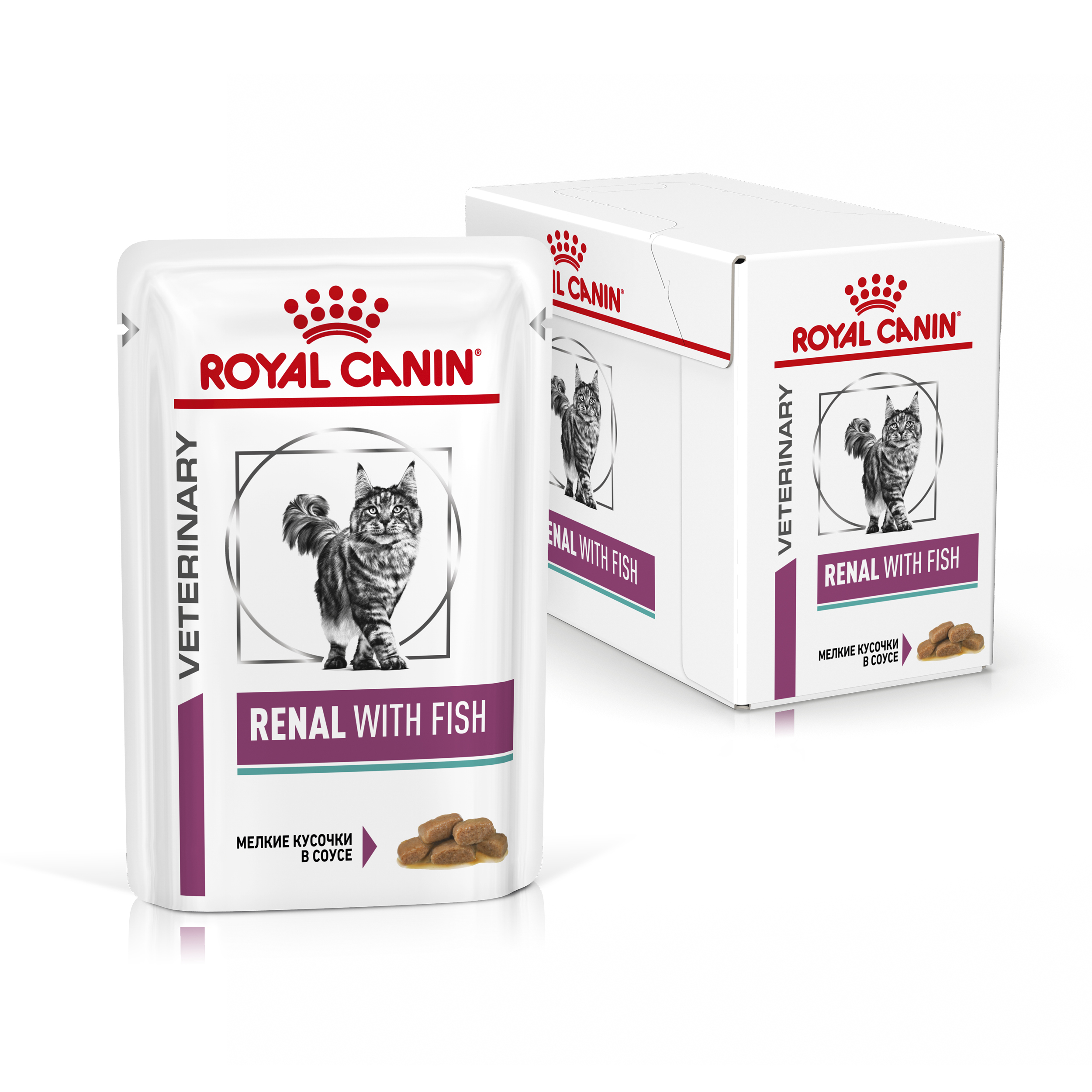 фото Влажный корм для кошек royal canin vet diet renal, рыба, 12шт, 85г