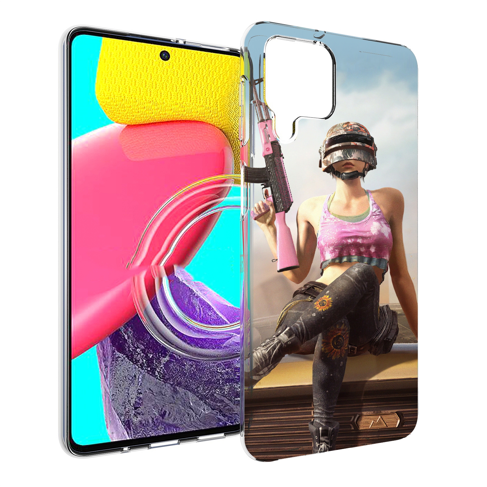 

Чехол MyPads девушка из PUBG для Samsung Galaxy M53 (SM-M536), Прозрачный, Tocco