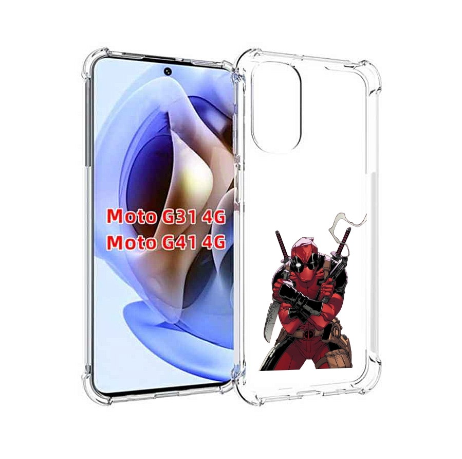 

Чехол MyPads дедпул-подмигивает для Motorola Moto G31 4G / G41 4G, Прозрачный, Tocco