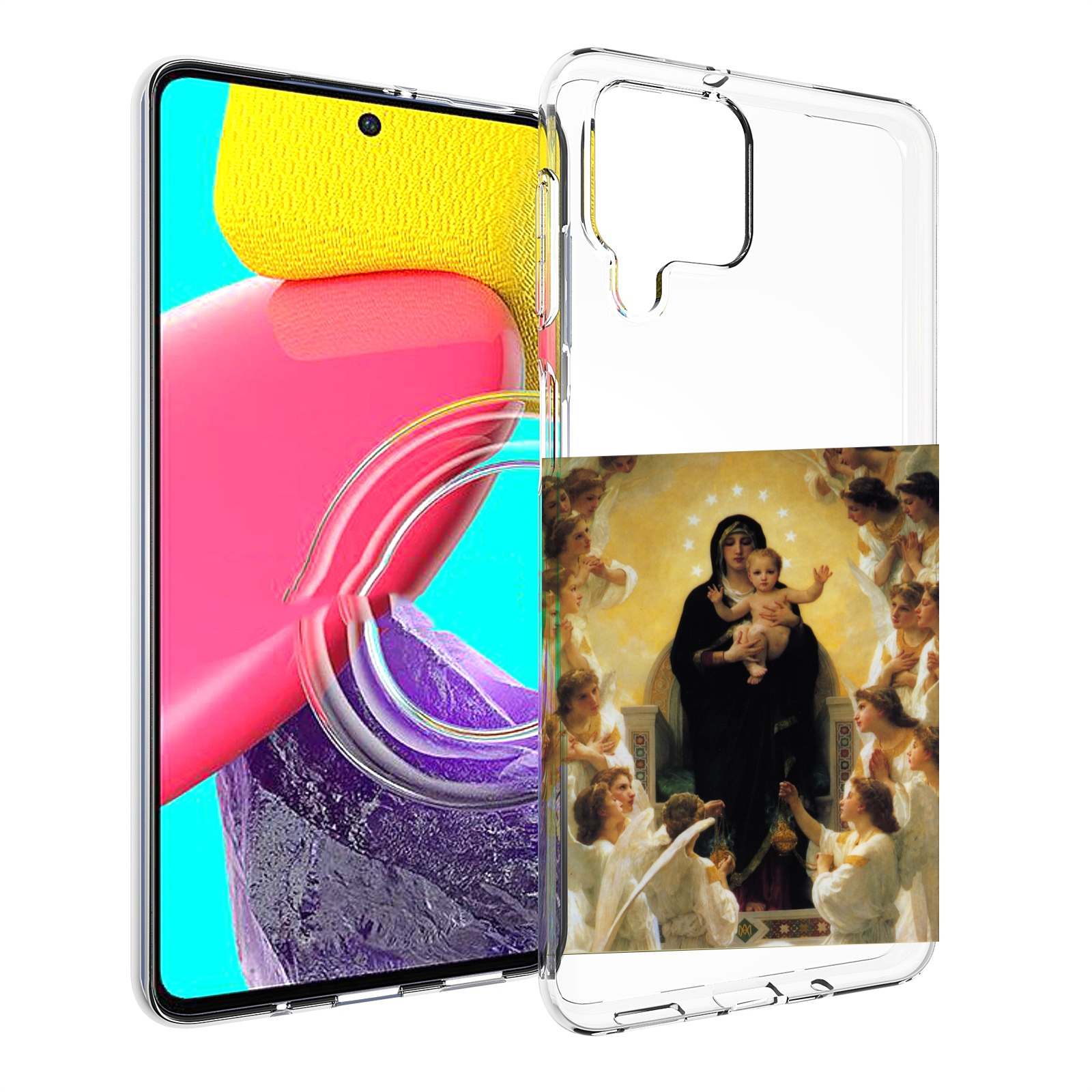

Чехол MyPads дева-мария для Samsung Galaxy M53 (SM-M536), Прозрачный, Tocco