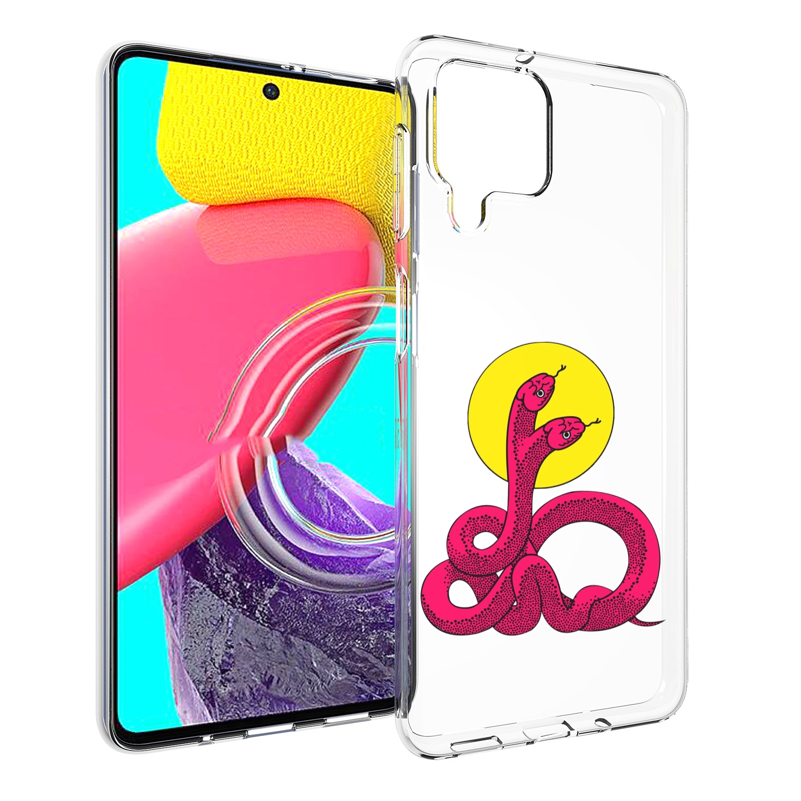 

Чехол MyPads двухголовая-змея для Samsung Galaxy M53 (SM-M536), Прозрачный, Tocco