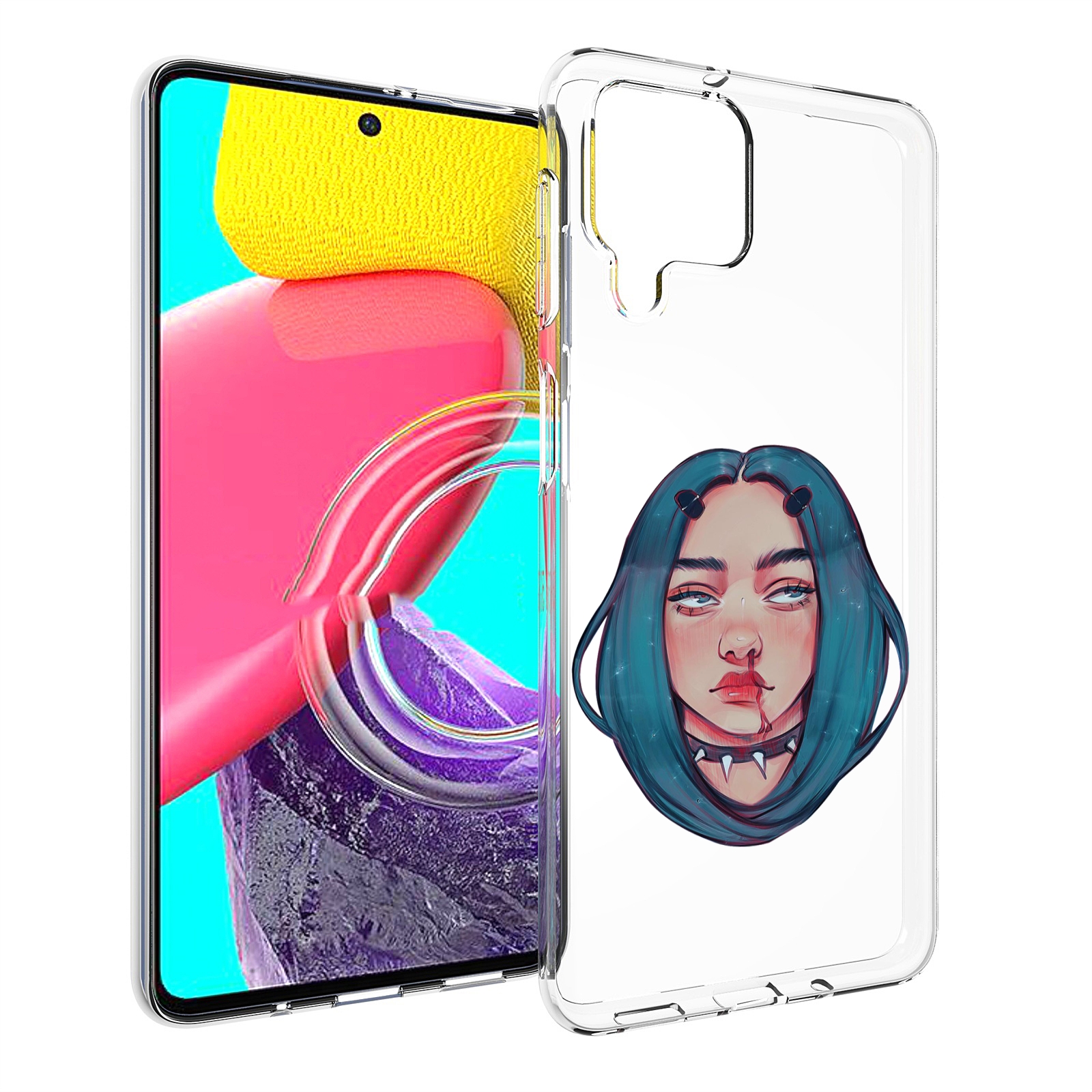 

Чехол MyPads грустная-девушка-с-синими-волосами для Samsung Galaxy M53 (SM-M536), Прозрачный, Tocco