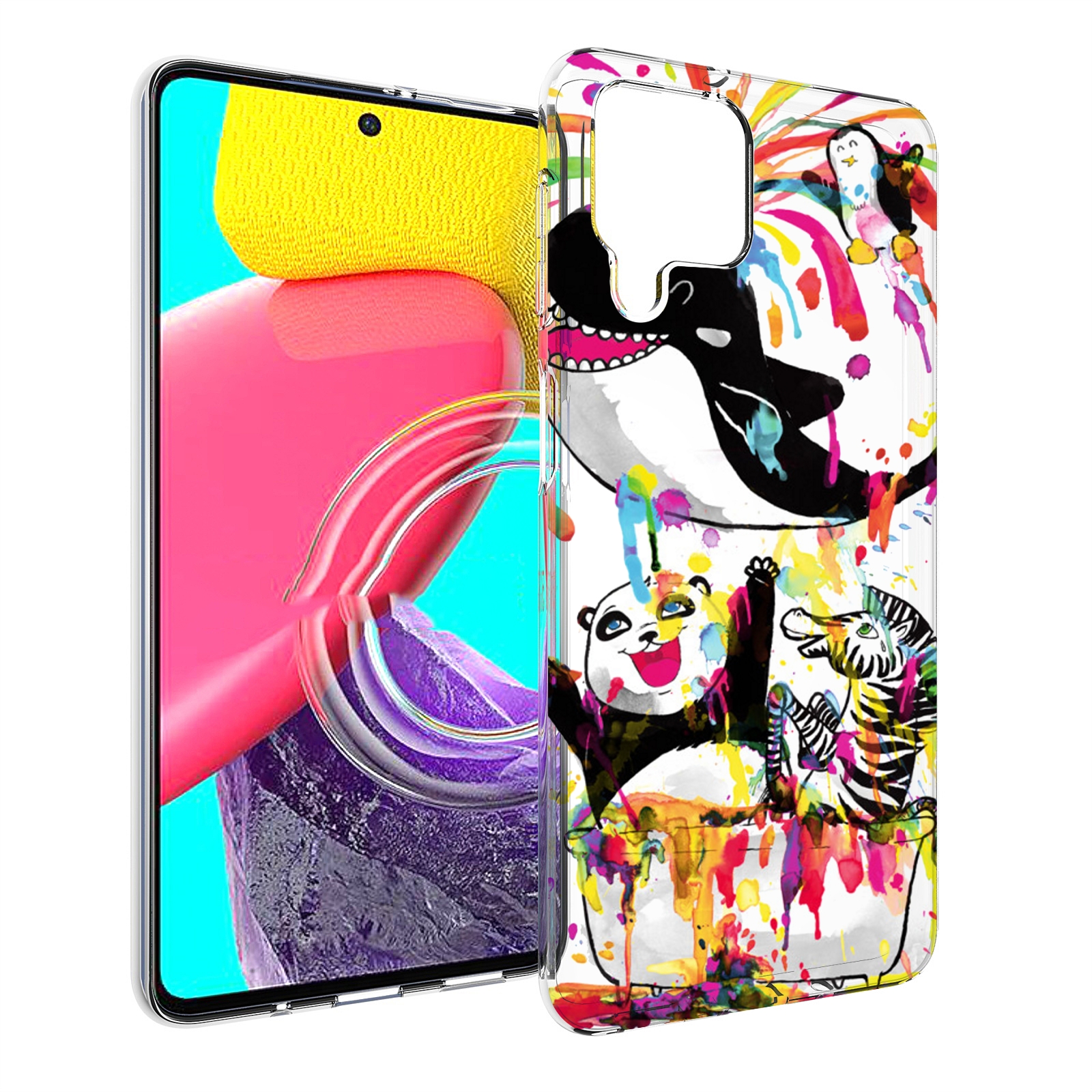 

Чехол MyPads Хиппи кит для Samsung Galaxy M53 (SM-M536), Прозрачный, Tocco