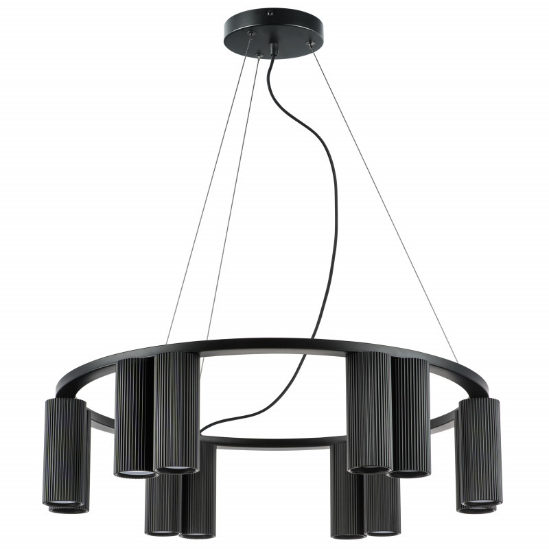 

LIGHTSTAR 718127 718127 (MD2166-12A) Люстра ROMA 12х28W GU10 (led) MATT BLACK (в комплекте