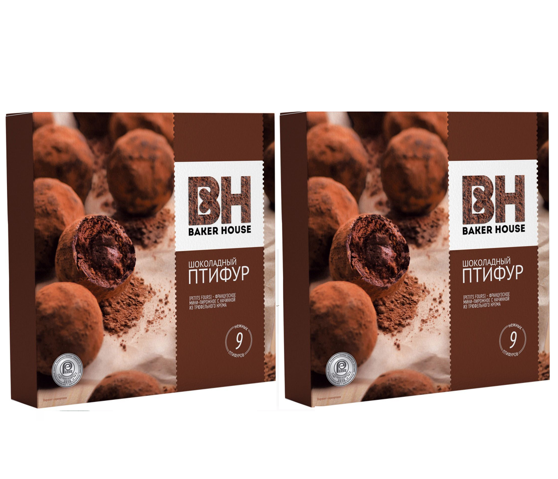 

Пирожные Baker House Птифур С трюфельным кремом, 225 г х 2 шт