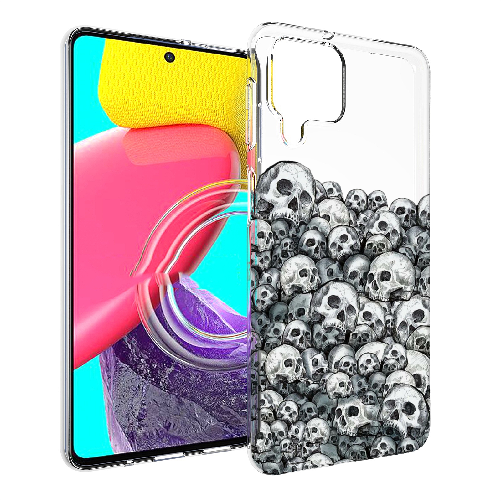 

Чехол MyPads гора из черепов для Samsung Galaxy M53 (SM-M536), Прозрачный, Tocco