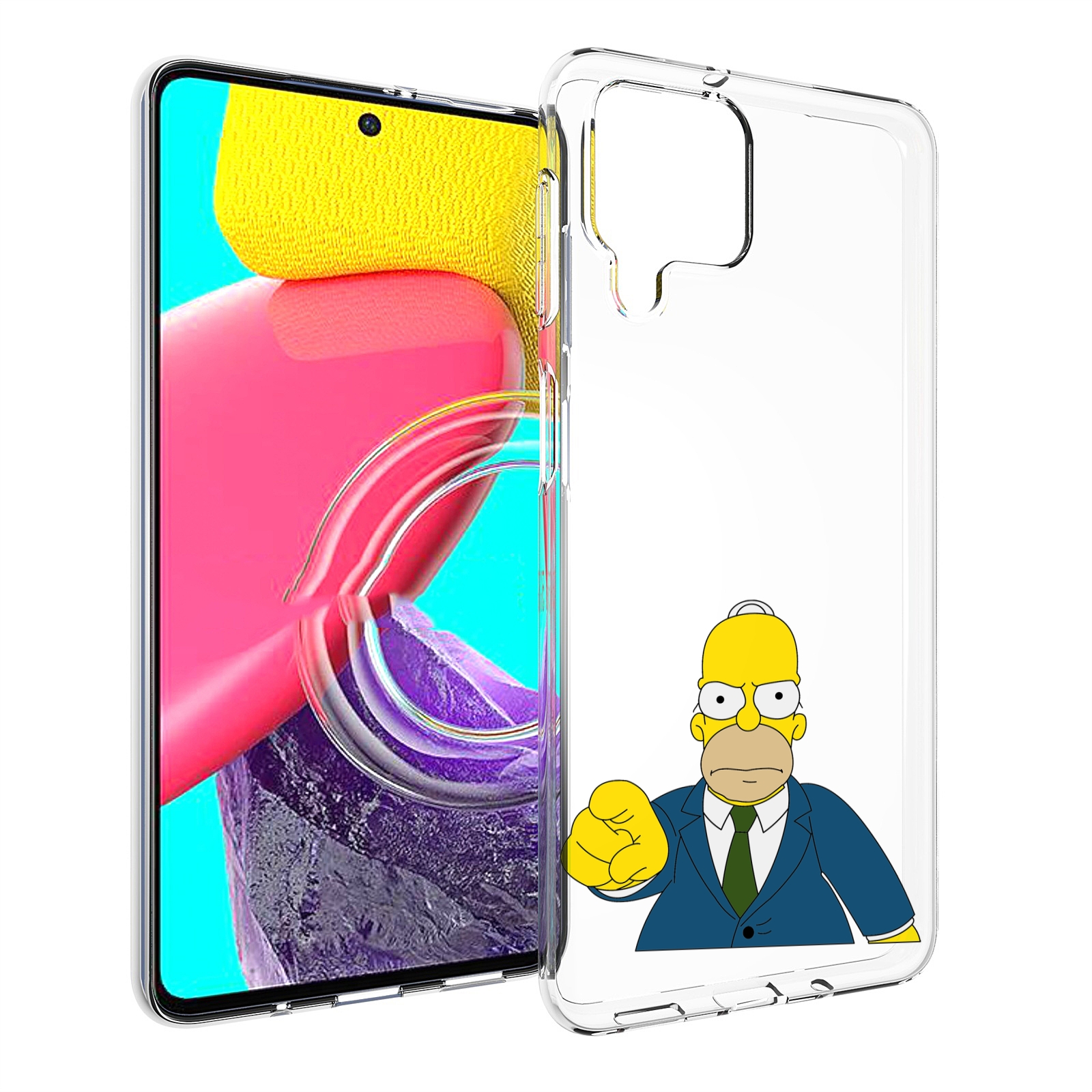 

Чехол MyPads гомер-злой для Samsung Galaxy M53 (SM-M536), Прозрачный, Tocco