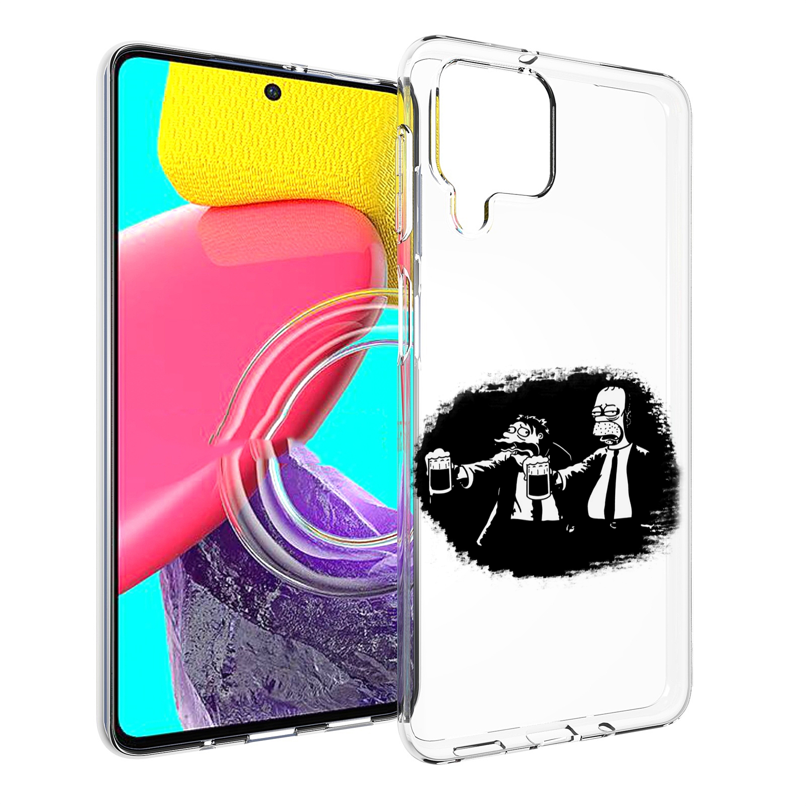 

Чехол MyPads гомер пьет для Samsung Galaxy M53 (SM-M536), Прозрачный, Tocco