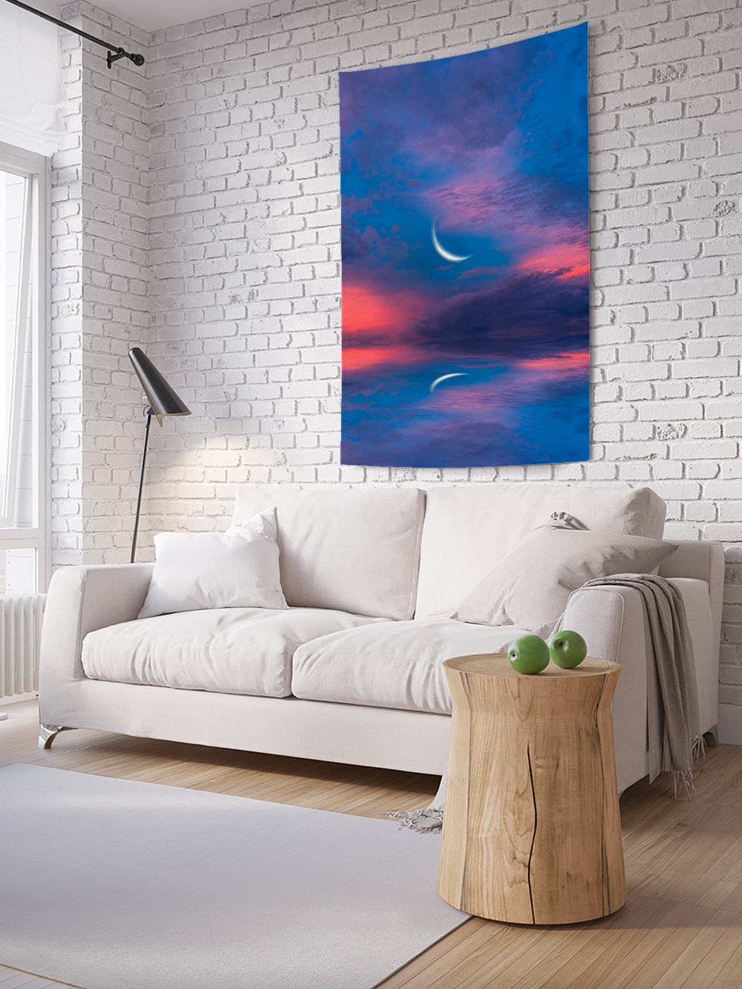 

Вертикальное фотопанно на стену JoyArty Лунное отражение 150x200 см, Лунное отражение