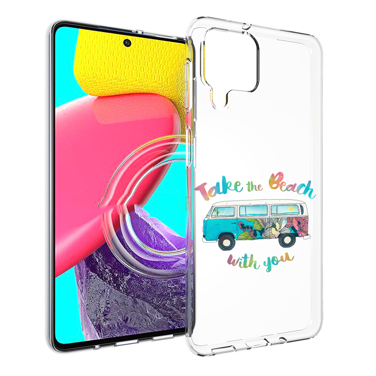 

Чехол MyPads Хиппи автобус для Samsung Galaxy M53 (SM-M536), Прозрачный, Tocco