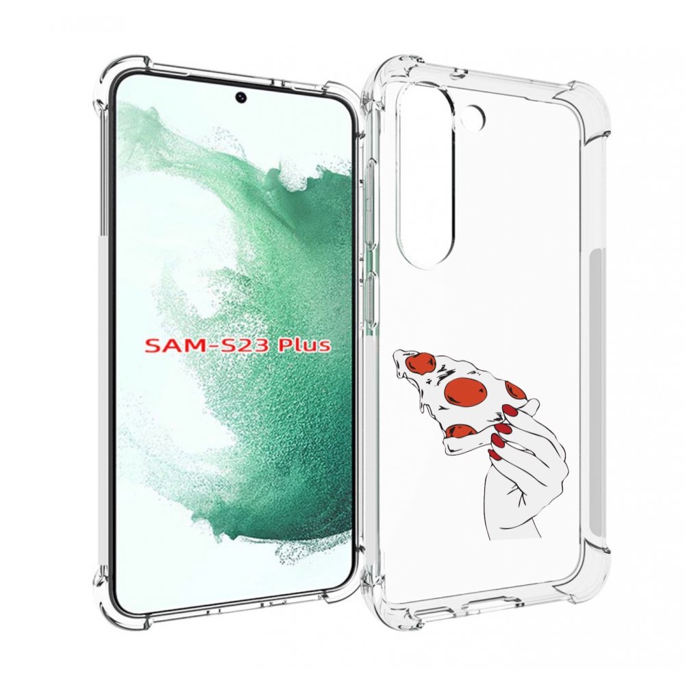 

Чехол MyPads белая-пицца для Samsung Galaxy S23 Plus +, Прозрачный, Tocco