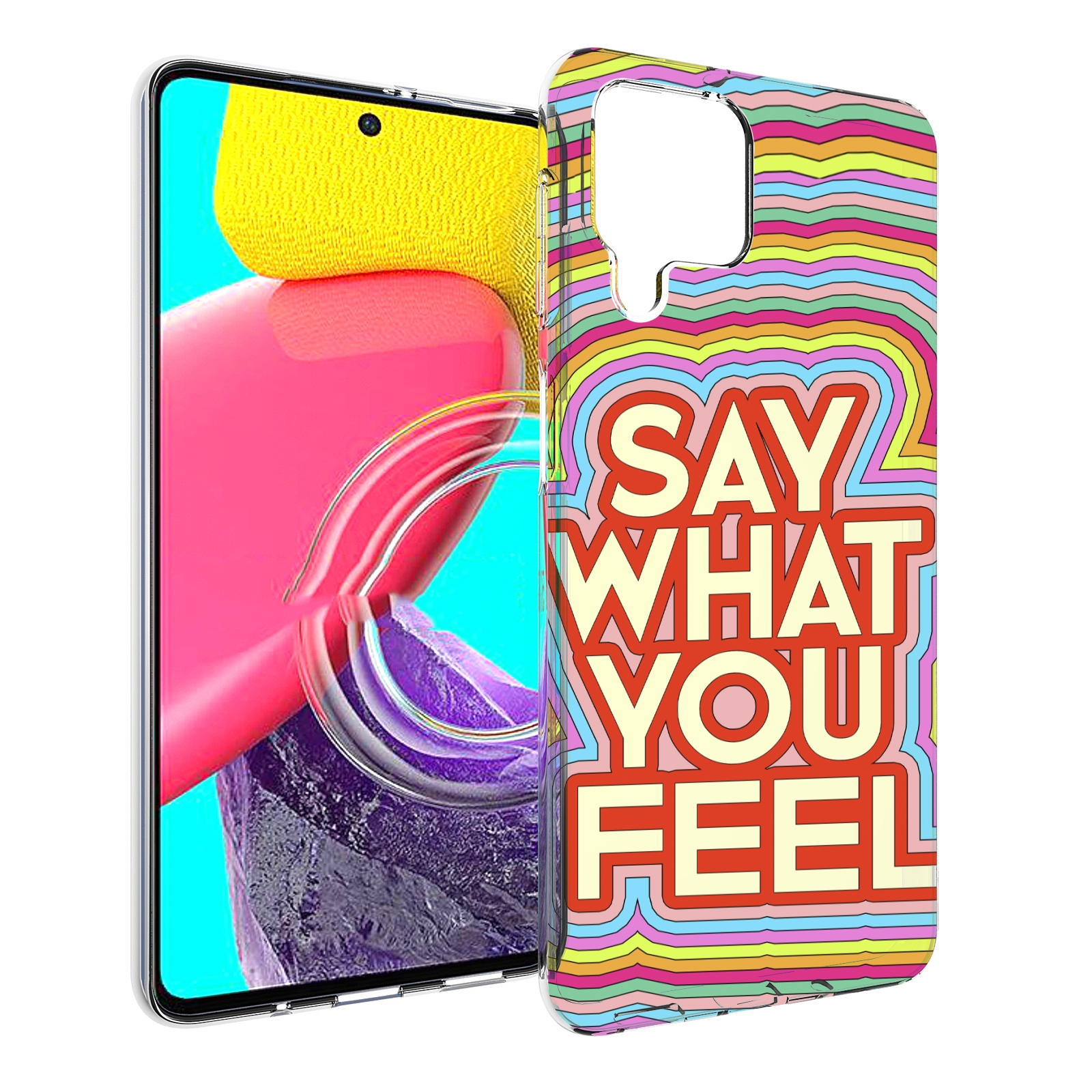

Чехол MyPads говори то что чувствуешь для Samsung Galaxy M53 (SM-M536), Прозрачный, Tocco
