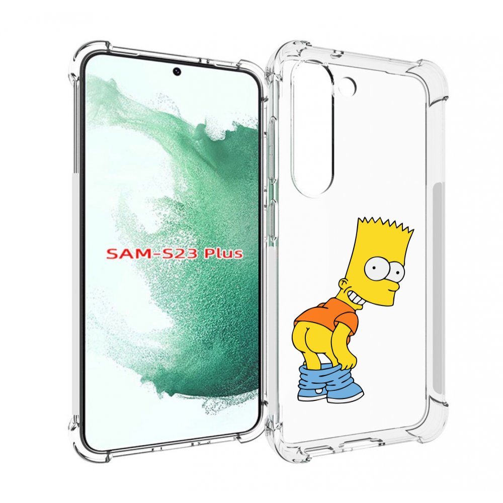 

Чехол MyPads барт-симпсон-довольный для Samsung Galaxy S23 Plus +, Прозрачный, Tocco