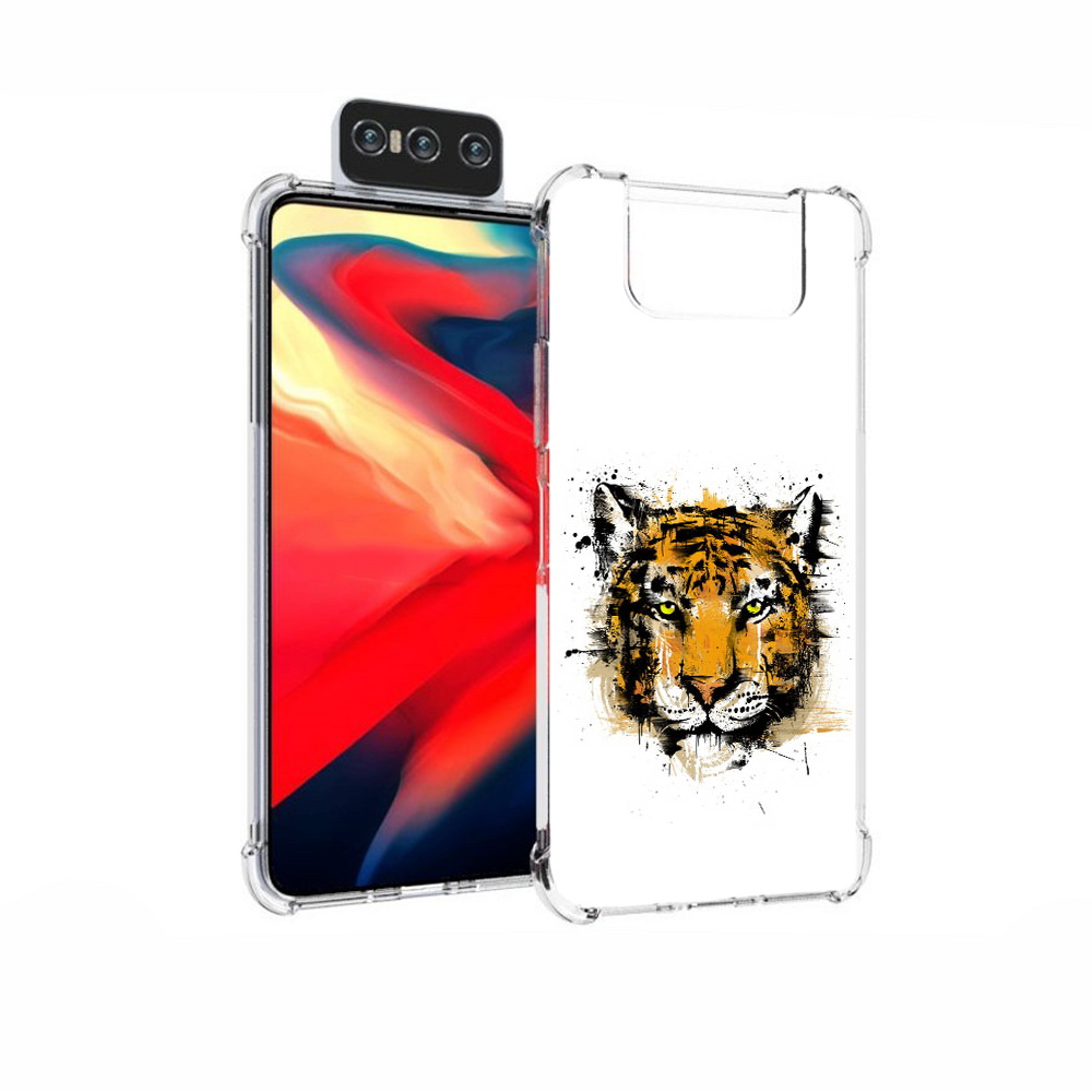 

Чехол MyPads Tocco для Asus Zenfone 7 (ZS670KS) тигруля, Прозрачный, Tocco