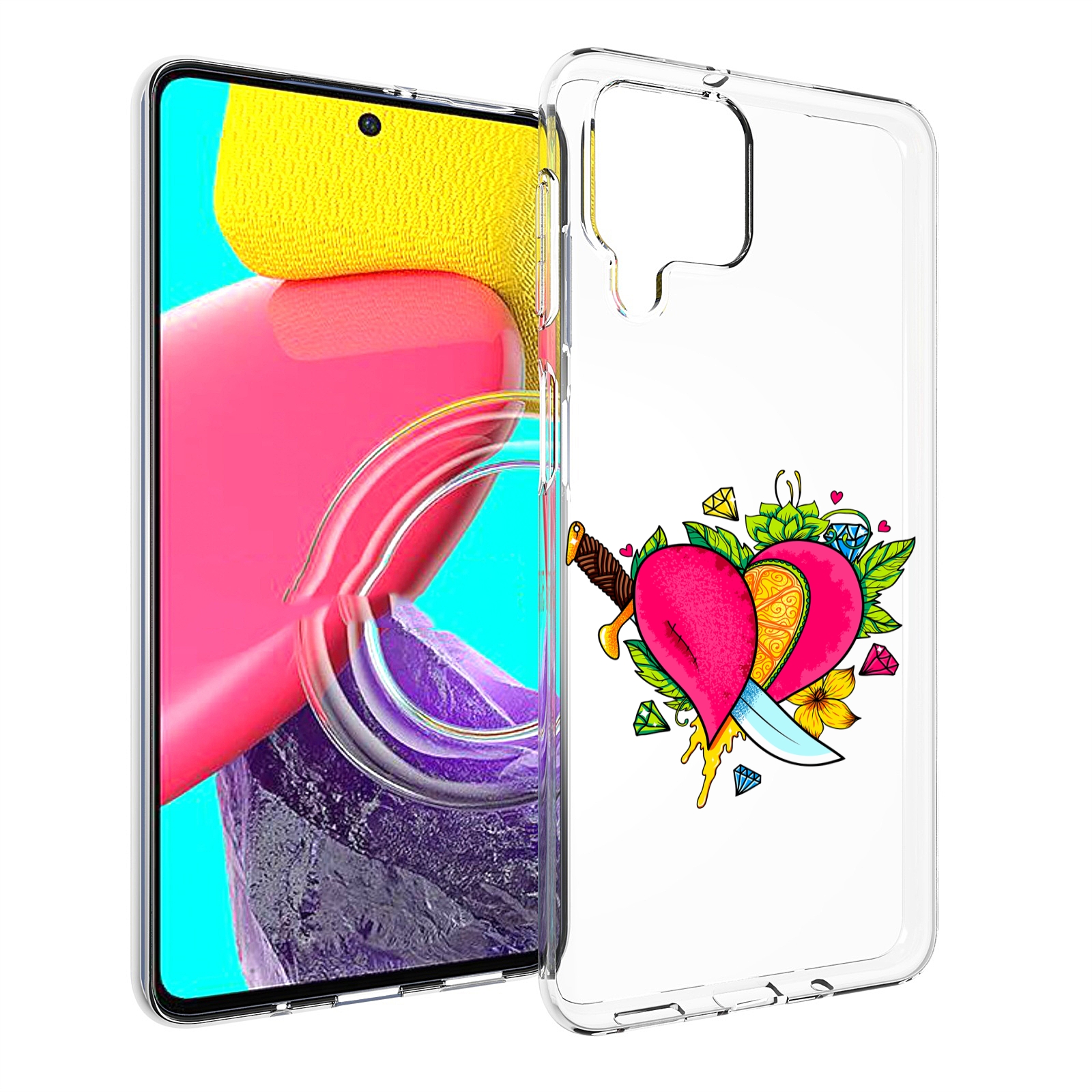 

Чехол MyPads Фруктовое сердце для Samsung Galaxy M53 (SM-M536), Прозрачный, Tocco