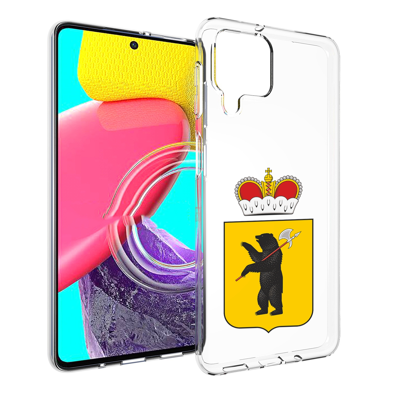 Чехол MyPads герб-ярославская-область для Samsung Galaxy M53 (SM-M536)