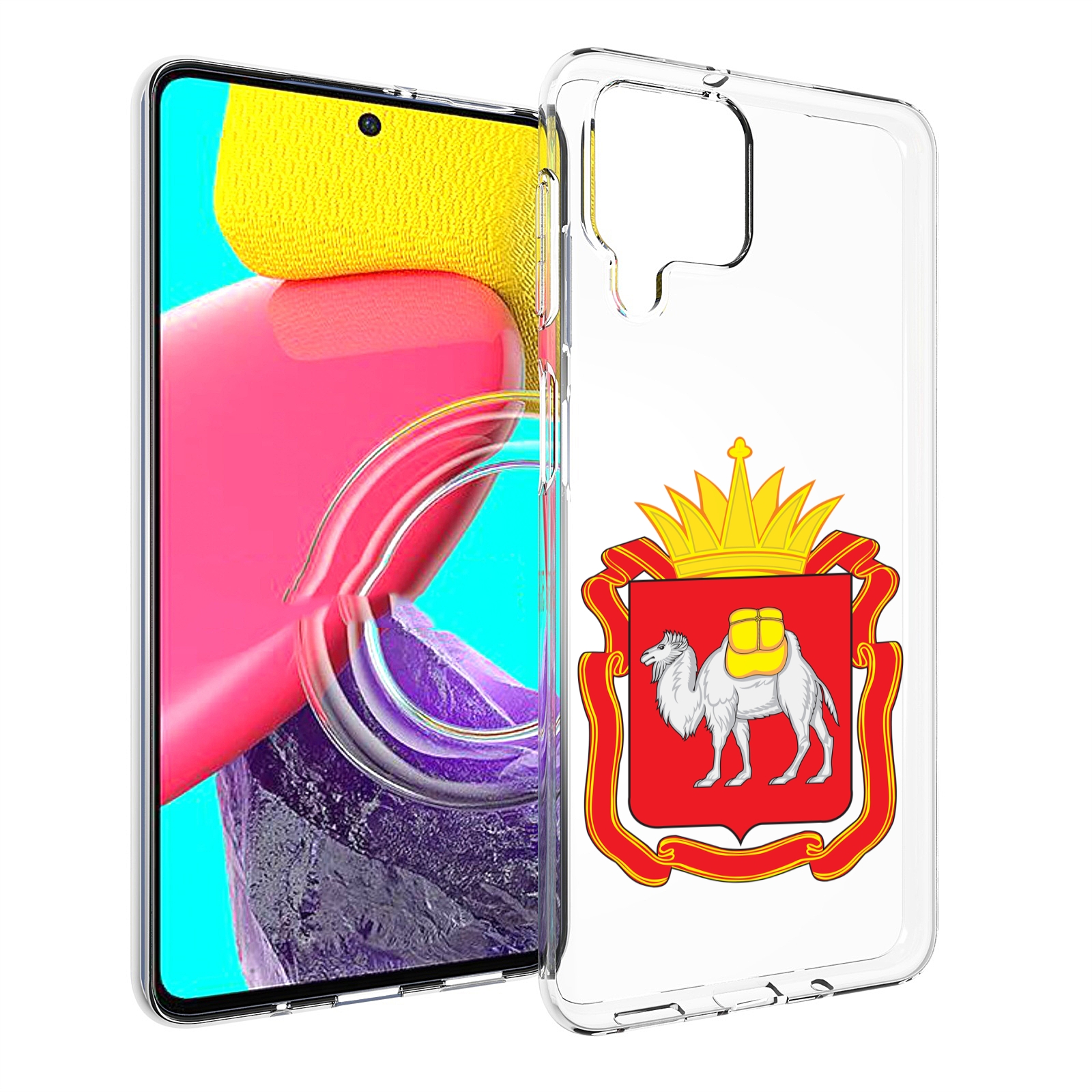 

Чехол MyPads герб-челябинская-область для Samsung Galaxy M53 (SM-M536), Прозрачный, Tocco
