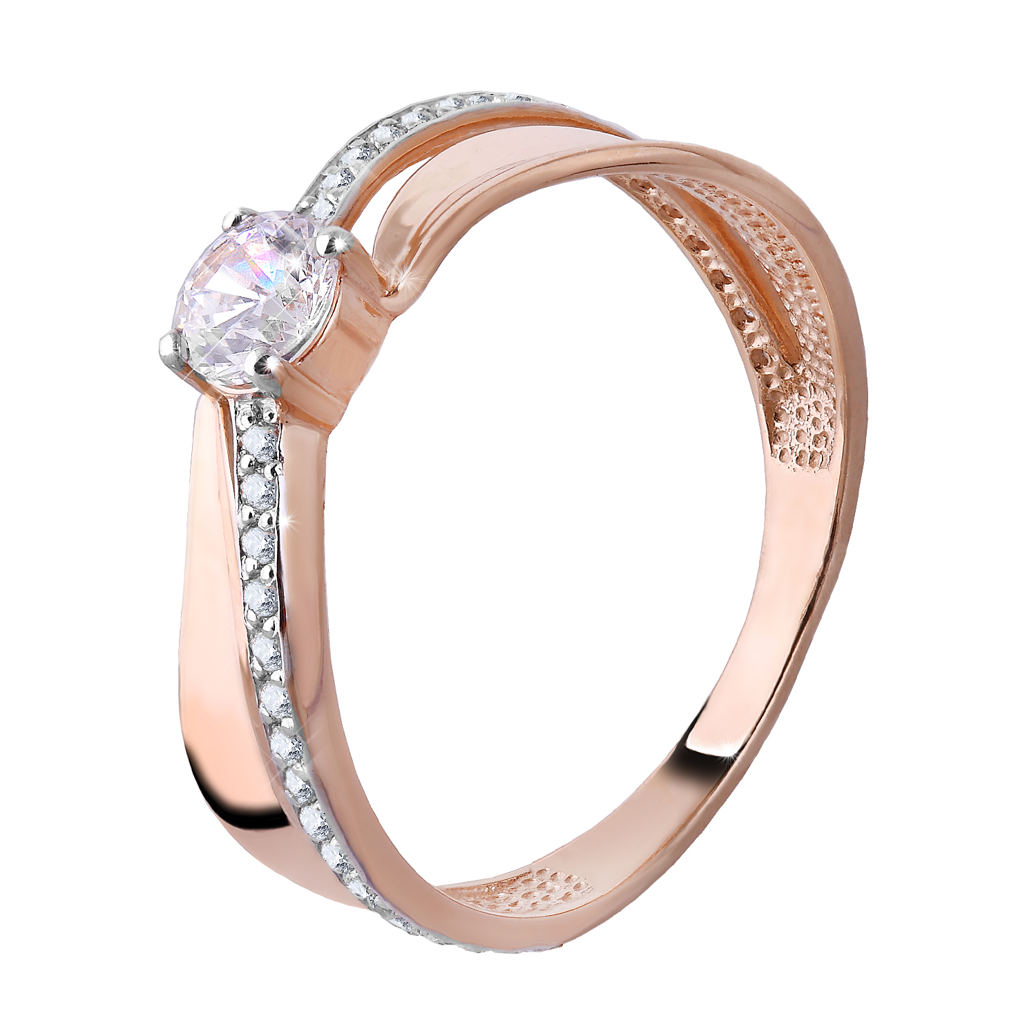 

Кольцо из золота р. 17,5 Azade 24165к, фианит, 24165к