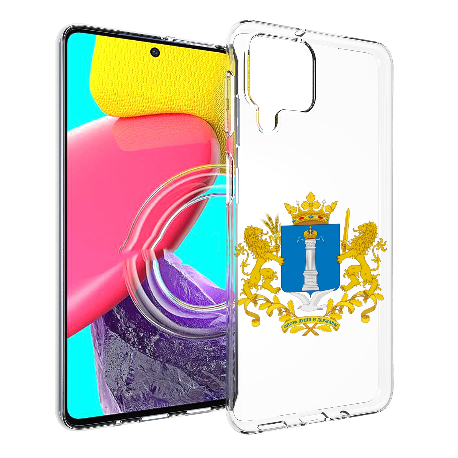 

Чехол MyPads герб-ульяноская-область для Samsung Galaxy M53 (SM-M536), Прозрачный, Tocco