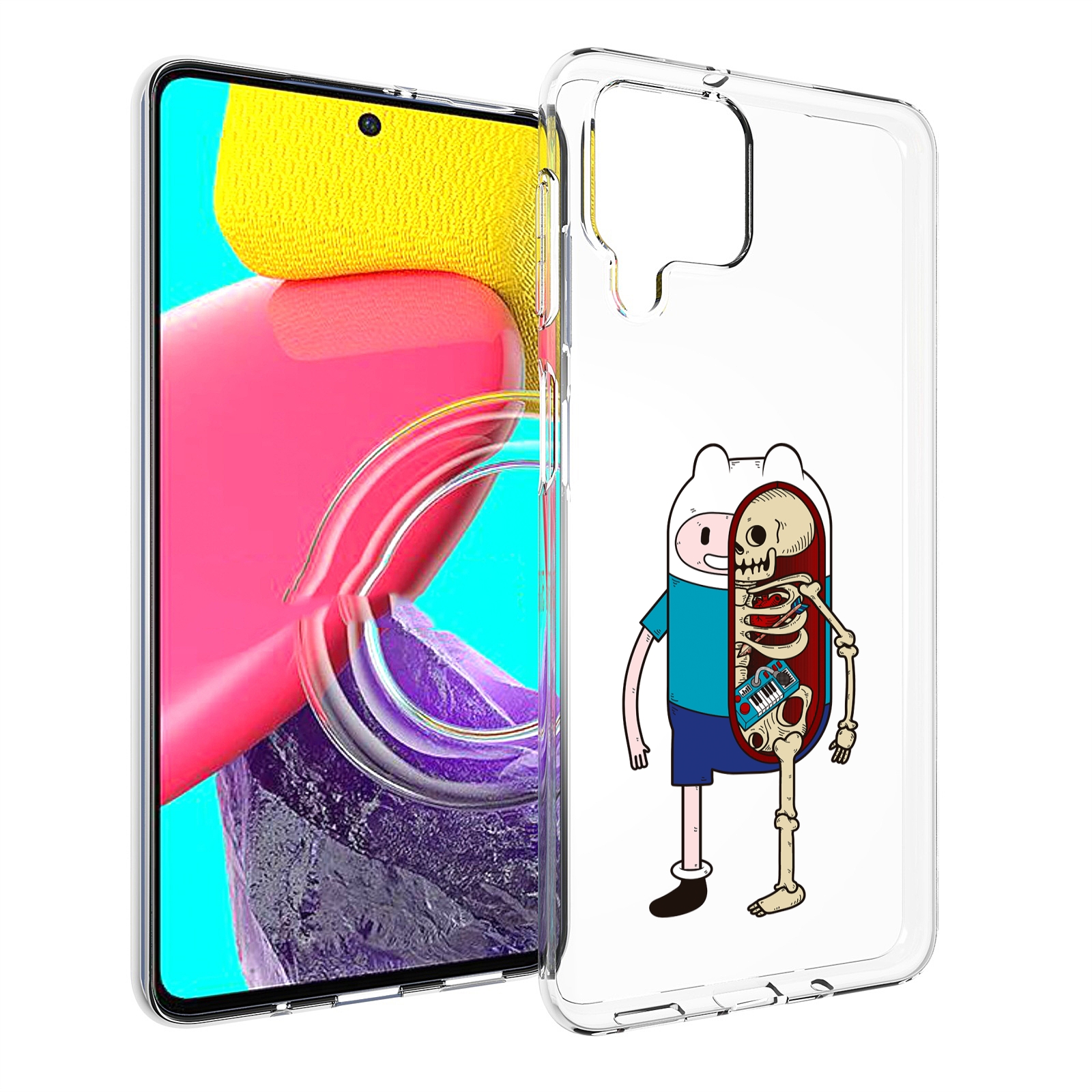 

Чехол MyPads Финн скелет для Samsung Galaxy M53 (SM-M536), Прозрачный, Tocco
