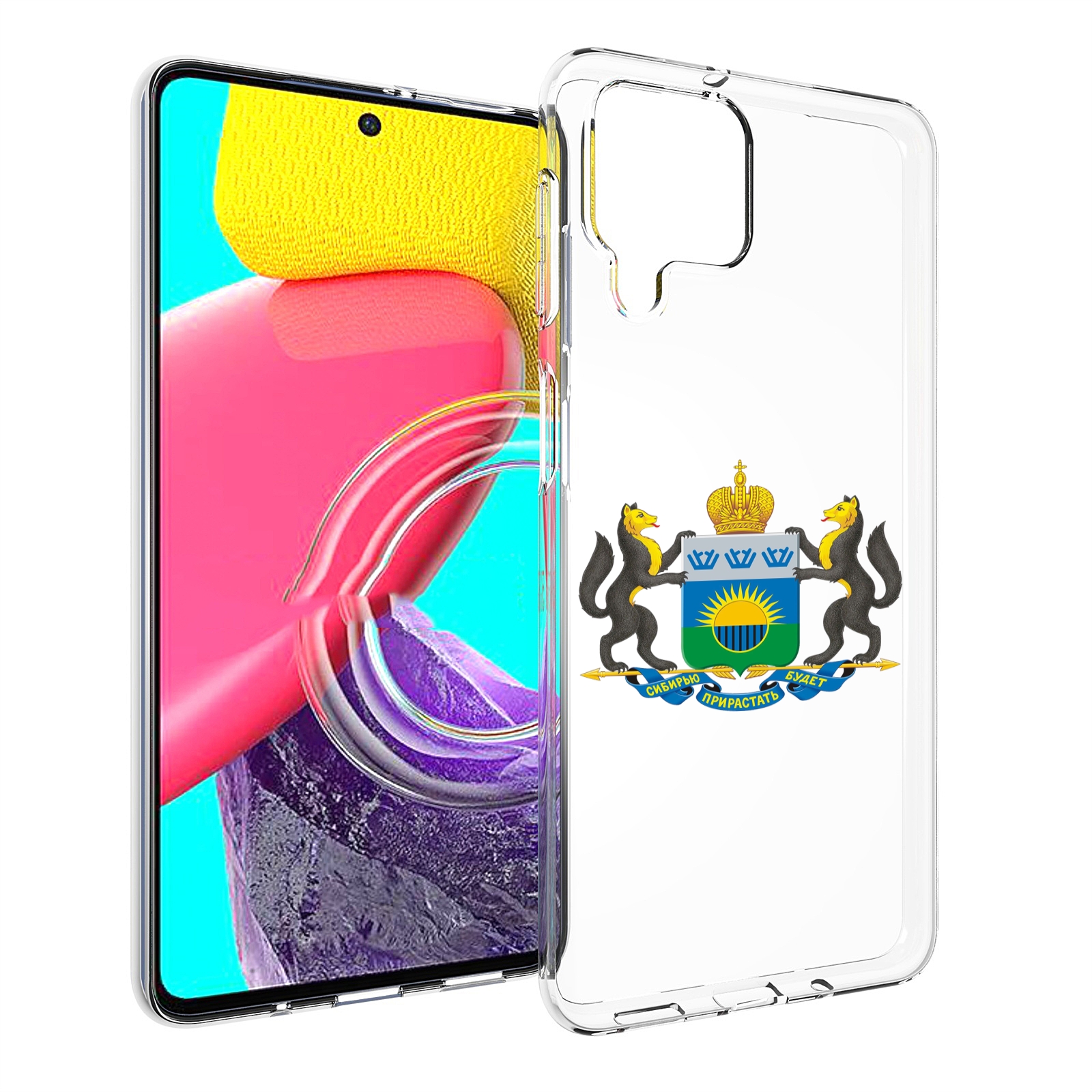 

Чехол MyPads герб-тюменская-область для Samsung Galaxy M53 (SM-M536), Прозрачный, Tocco