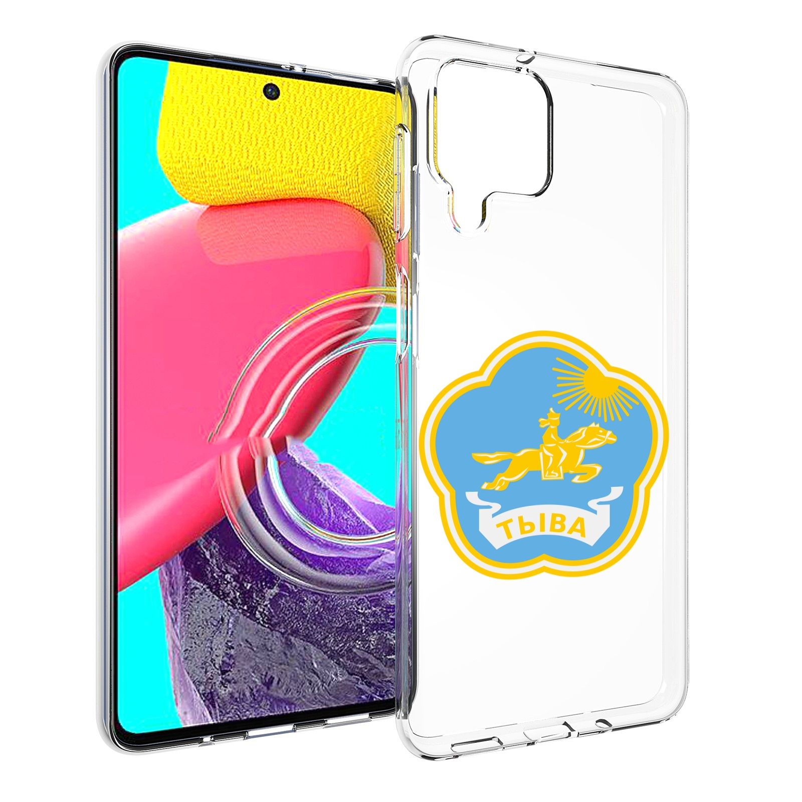

Чехол MyPads герб-тыва-кызыл для Samsung Galaxy M53 (SM-M536), Прозрачный, Tocco