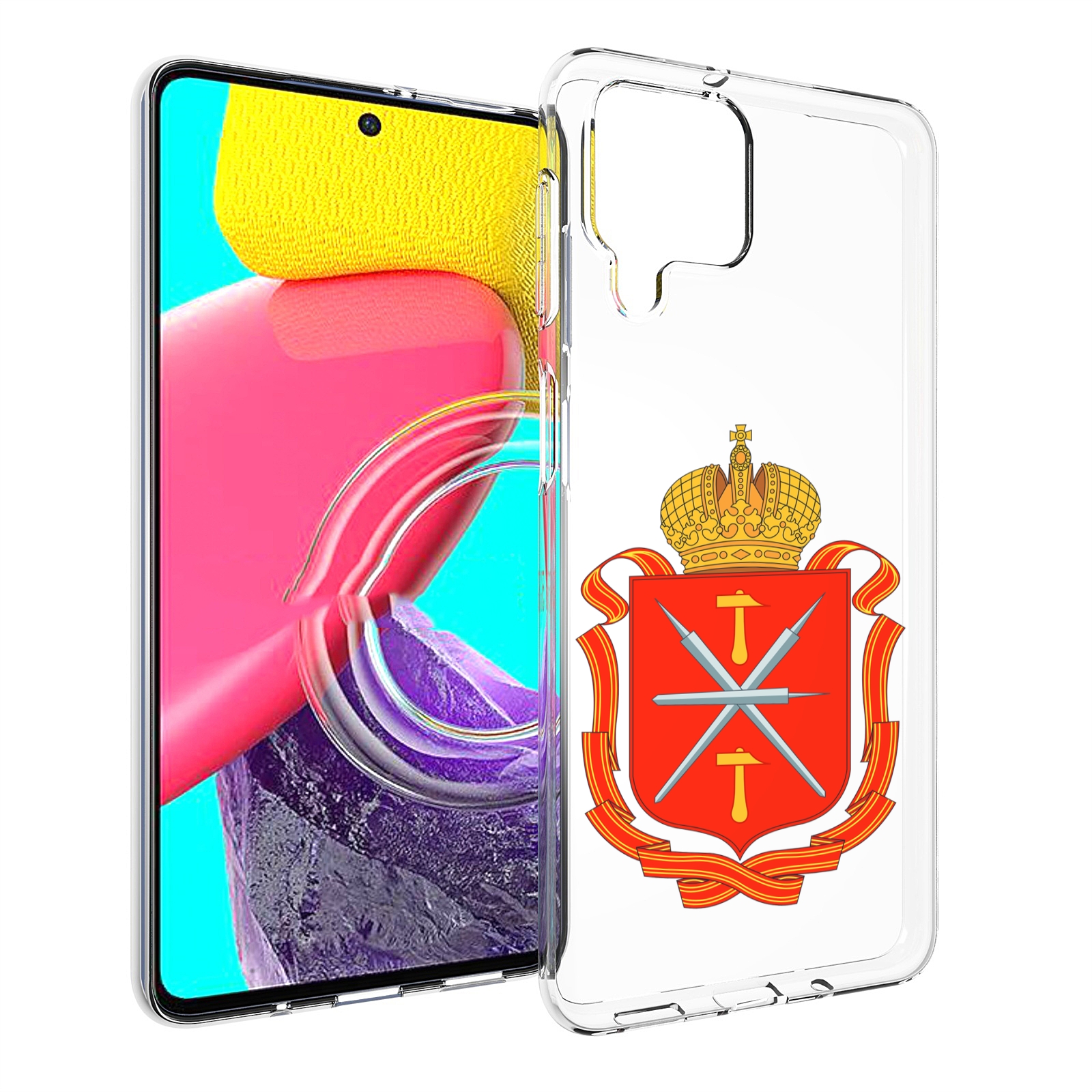 

Чехол MyPads герб-тульская-область для Samsung Galaxy M53 (SM-M536), Прозрачный, Tocco