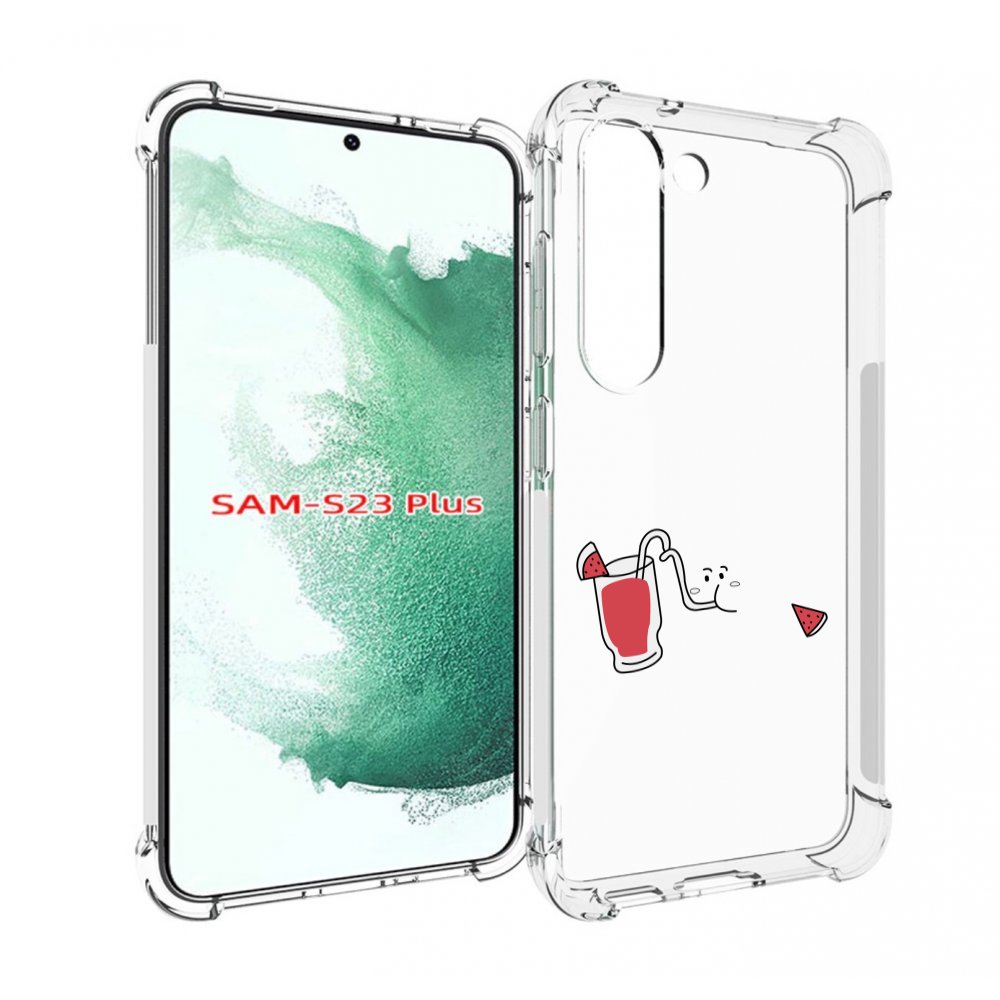 

Чехол MyPads арбузный-напиток для Samsung Galaxy S23 Plus +, Прозрачный, Tocco