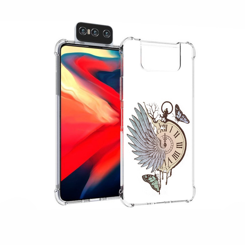 Чехол MyPads Tocco для Asus Zenfone 7 (ZS670KS) страинные часы с крылом