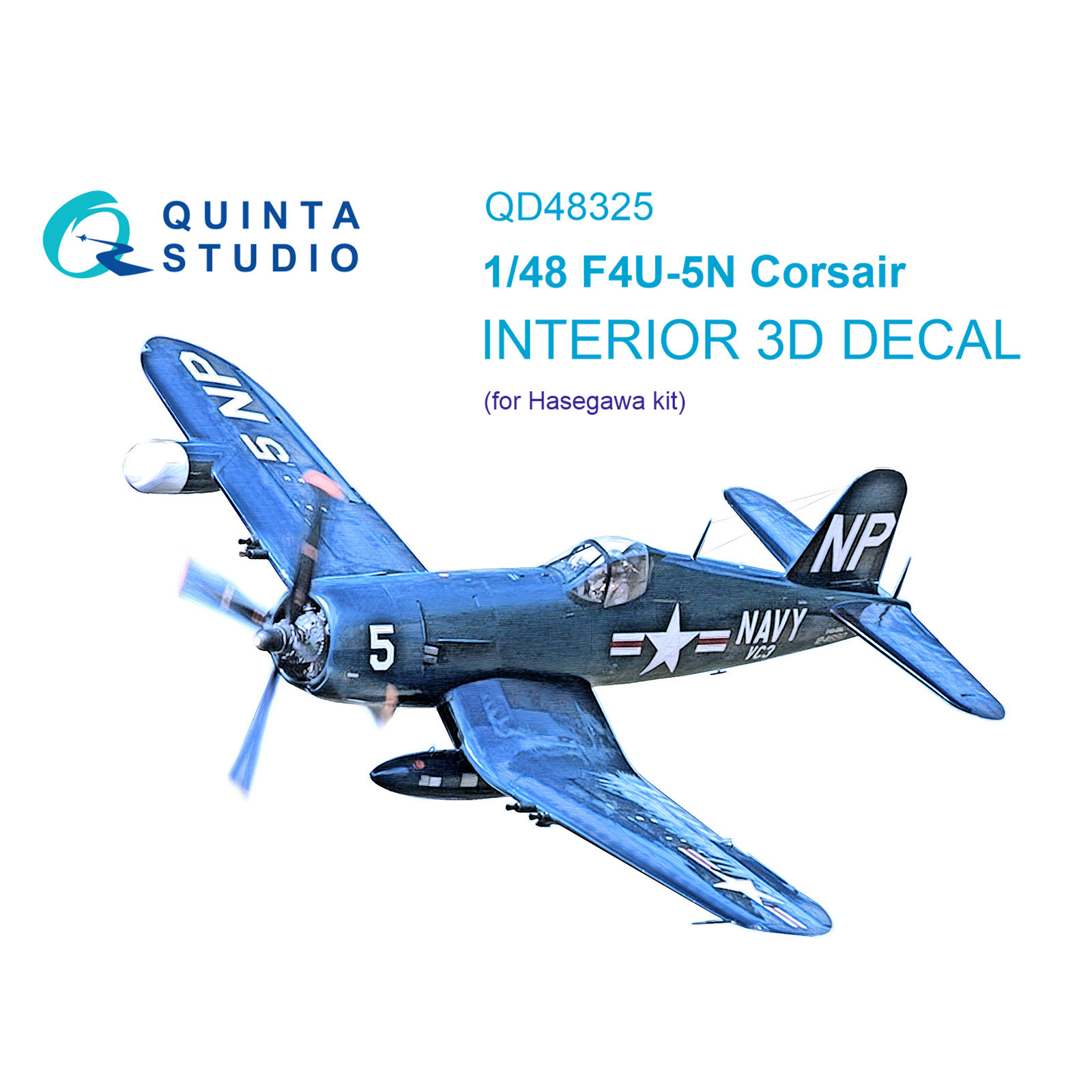 

3D Декаль Quinta Studio 1/48 интерьера кабины F4U-5N Hasegawa QD48325, Цветной