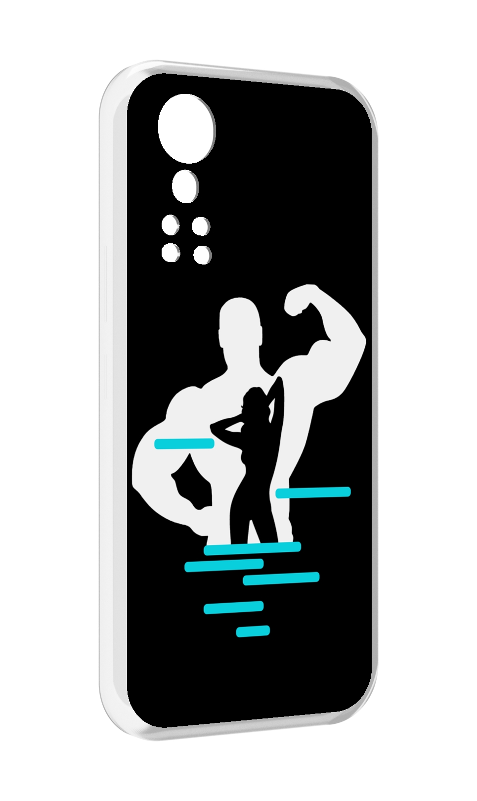 

Чехол MyPads фитнес-тренировка для ZTE Axon 30 5G / Axon 30S, Прозрачный, Tocco