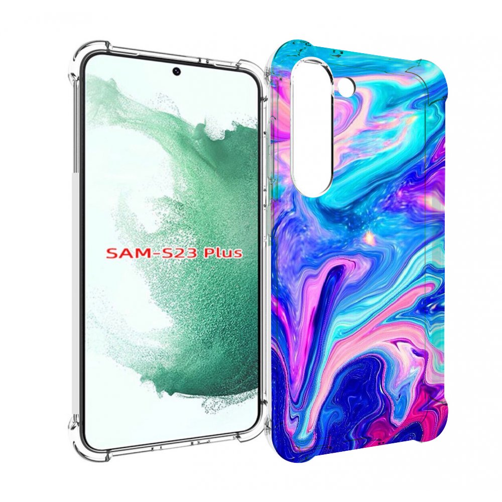 

Чехол MyPads акварельные-краски для Samsung Galaxy S23 Plus +, Прозрачный, Tocco