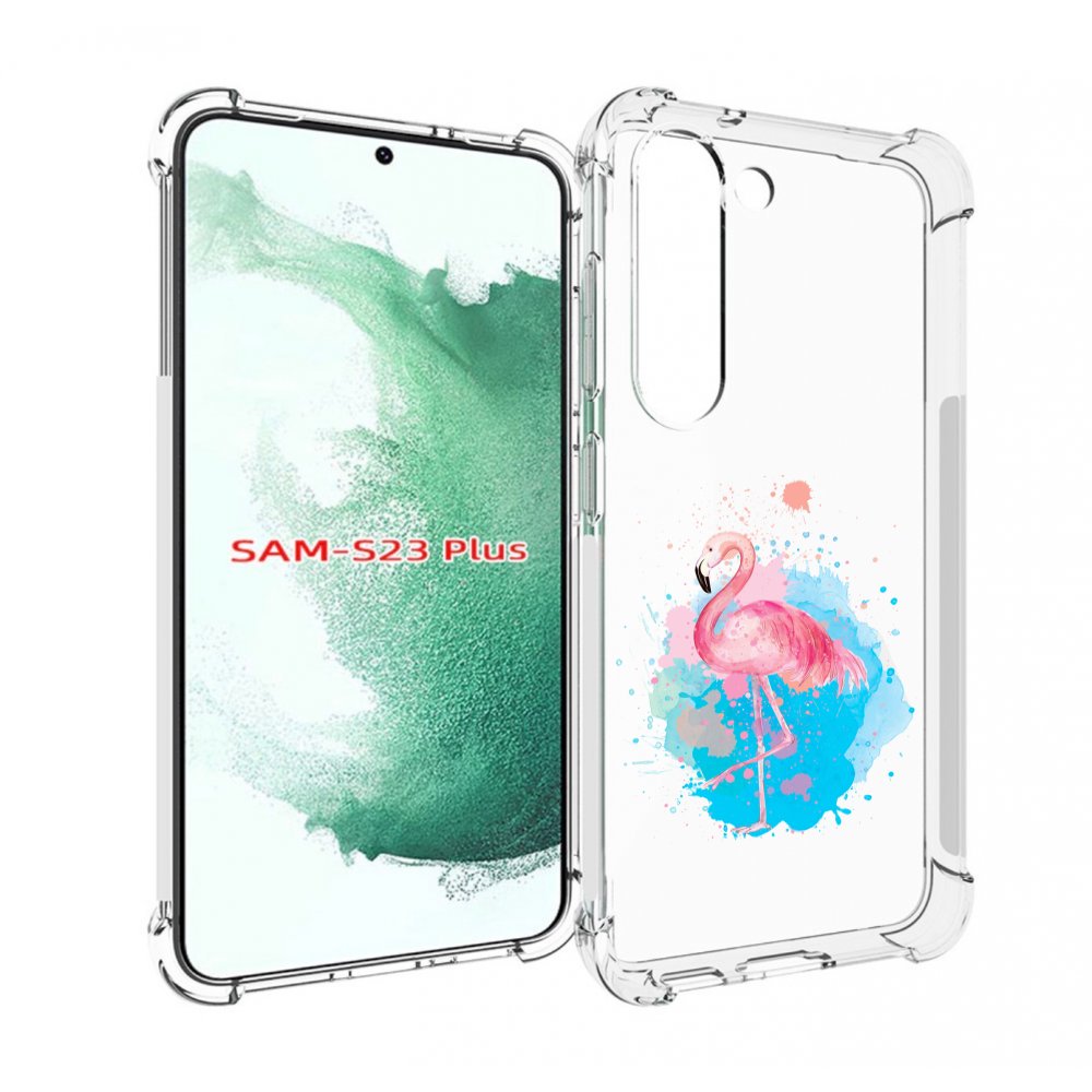 

Чехол MyPads акварельное-фламинго для Samsung Galaxy S23 Plus +, Прозрачный, Tocco