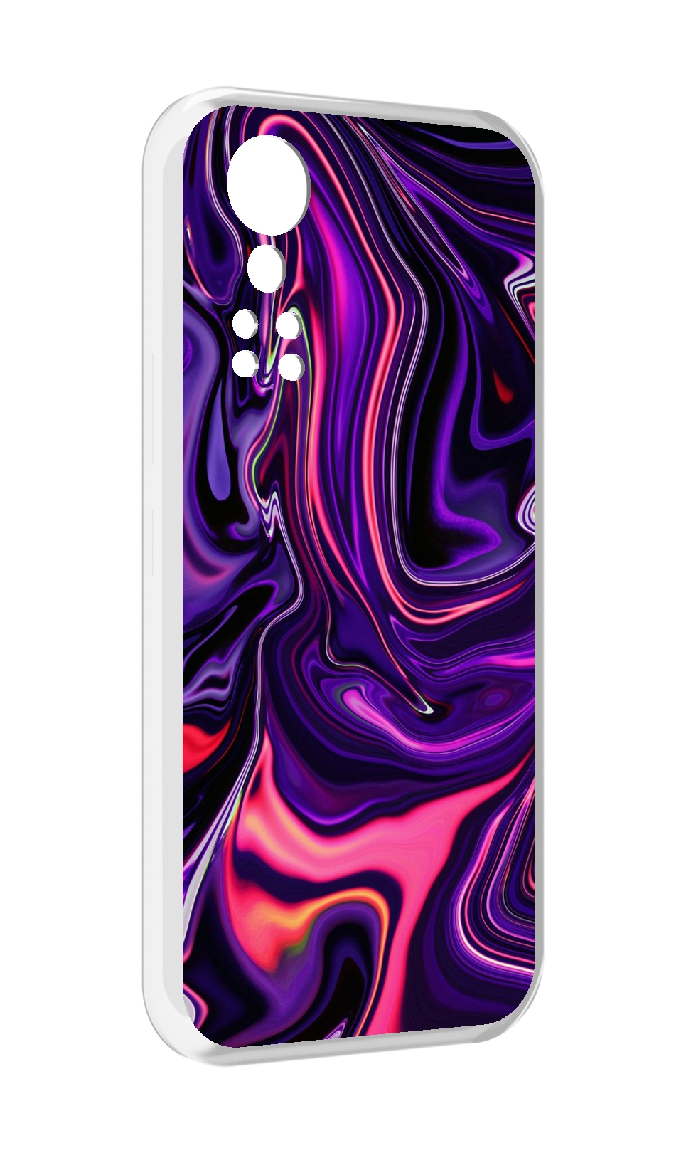 

Чехол MyPads фиолетовые краски для ZTE Axon 30 5G / Axon 30S, Прозрачный, Tocco