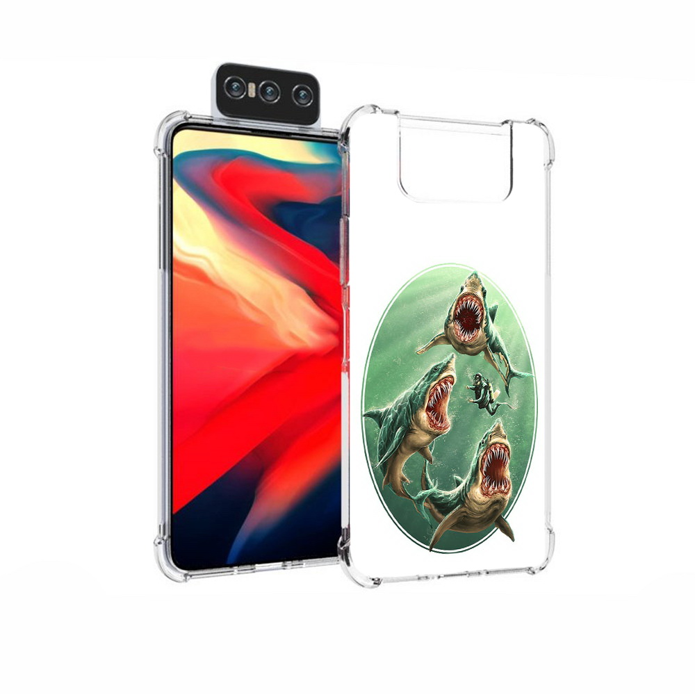 

Чехол MyPads Tocco для Asus Zenfone 7 (ZS670KS) синяя бездна, Прозрачный, Tocco