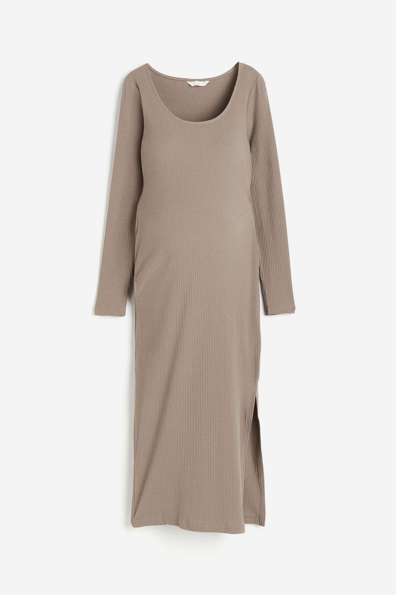 

Платье женское H&M 1116340 коричневое XXL, Коричневый, 1116340