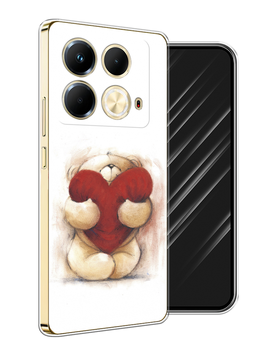 

Чехол Awog на Infinix Note 40 "Мишка с сердцем 1", Белый;бордовый;бежевый, 3105850-1